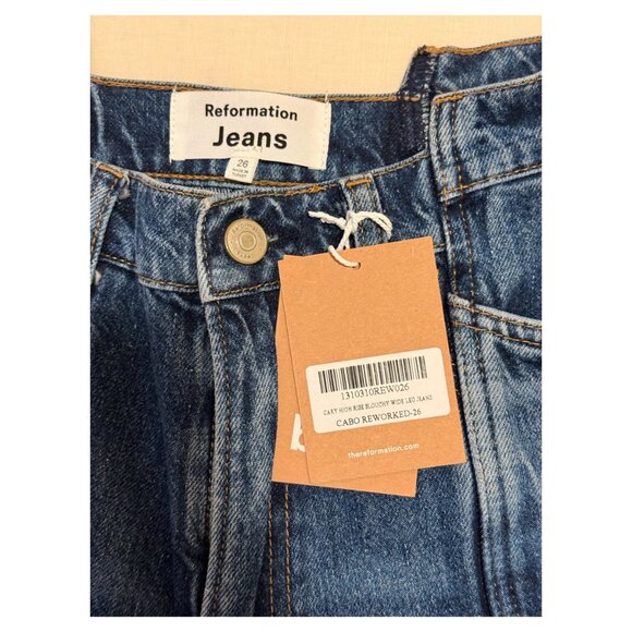 Reformation Cary Highrise Slouchy Wide Leg Jeans - Picture 9 of 11
